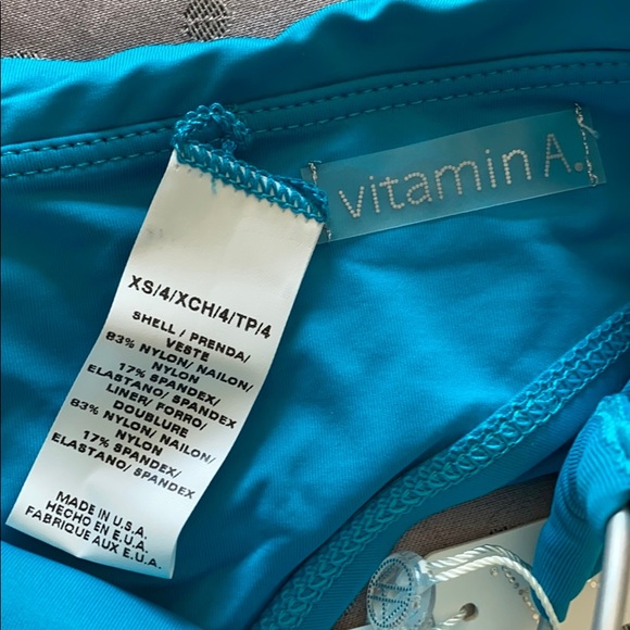 Vitamin A Laguna Foldover Bottom in Turquoise - Picture 7 of 12